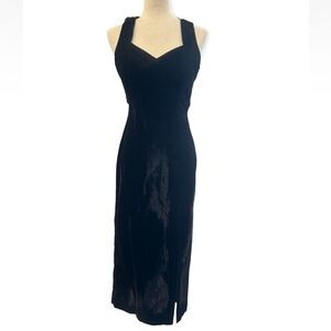 Elegant Black Velvet Dress